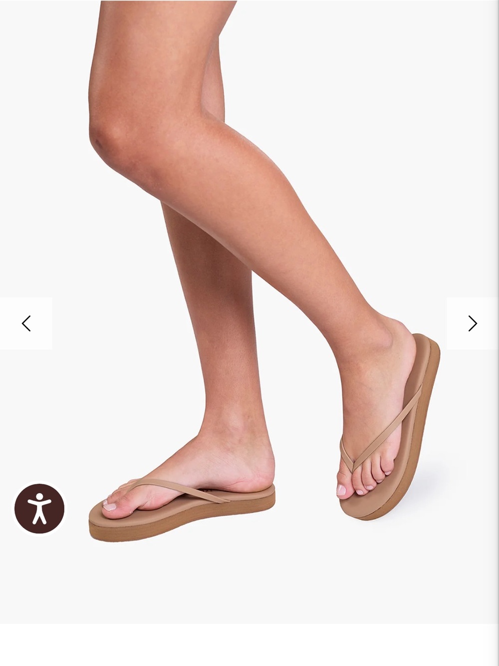 TKEES Tan Platform Flip Flop Sandals - Picture 2 of 5